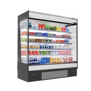 Quality Supermarket milk chiller open multi-deck refrigerator fruit display stand for sale wholesale