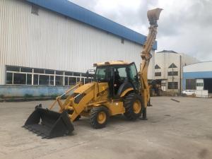 Quality YUCHAI Engine Backhoe Wheel Loader Yellow Track Backhoe Loader wholesale