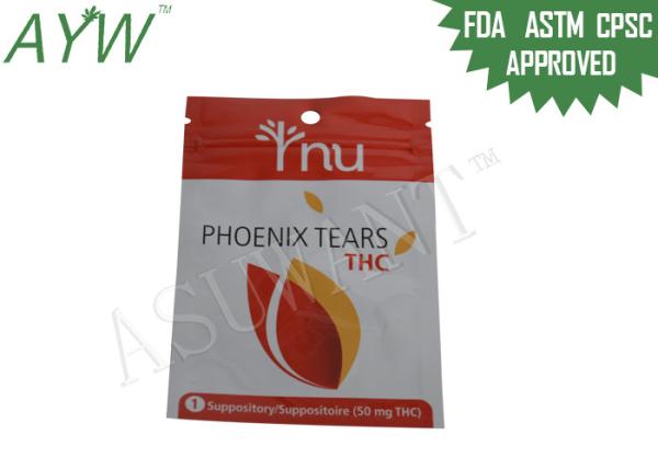 50mg THC Suppository Smell Proof Zipper Bags Tightest Seal With Double Track