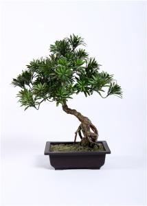 Quality Leaning Bonsai Pine Tree BC076-4 , 55cm Artificial Outdoor Bonsai Trees Lush wholesale