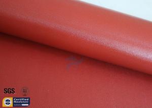 Quality Welding Fiberglass Fire Blanket Sparks Protection Red Silicone Coating 0.8MM wholesale