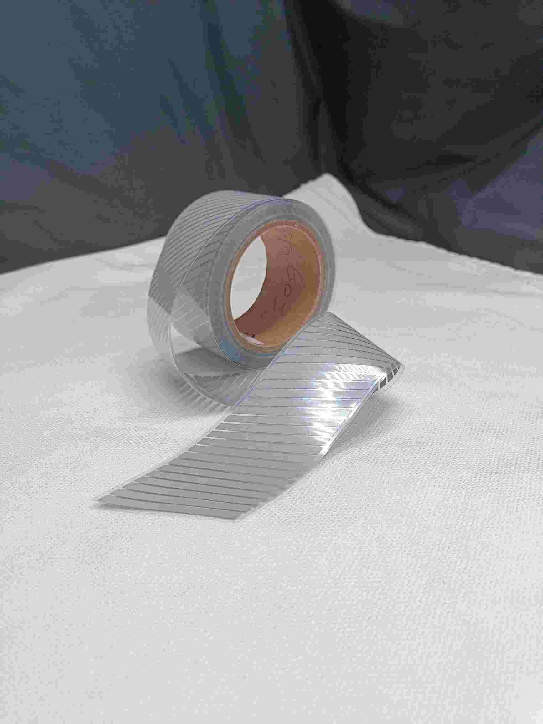 Reflective Heat Transfer Vinyl Film Tape For Safety Clothing Silver Flame Retardant Film