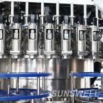 4-In-1 Monoblock Rotary Edible Oil Filling Machine Glass PET Bottle Rinsing