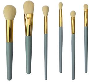 Quality Skin Like Face 6pcs Light Blue Beauty Brushes Set For Makeup wholesale