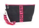 Low Moq Cheap Cosmetic Bags , Polyester Cosmetic Organizer Bag For Girls
