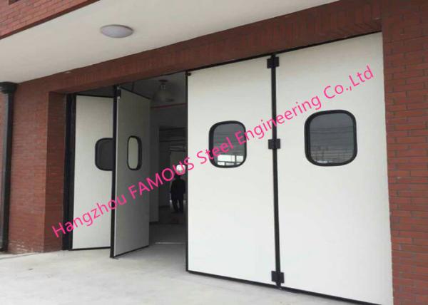 Aluminum Seal Accordion Doors Multi Panels Hinged Industrial Garage Doors
