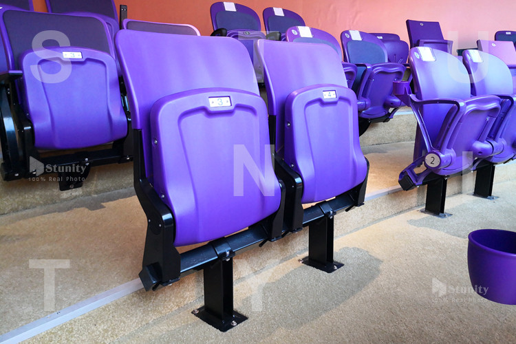 ISO Approved Beam Mounted Baseball HDPE Plastic Stadium Chair