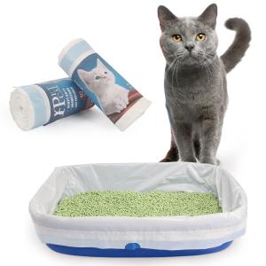 Quality Drawstring 50 Micron Thickness LDPE Cat Litter Box Bags wholesale