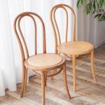 Restaurant Wood And Rattan Dining Chairs ODM Natural Wood Dining Chairs