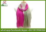 Chinese factory frayed two colors ombre lightweight scarf 100% Viscose 70*180cm