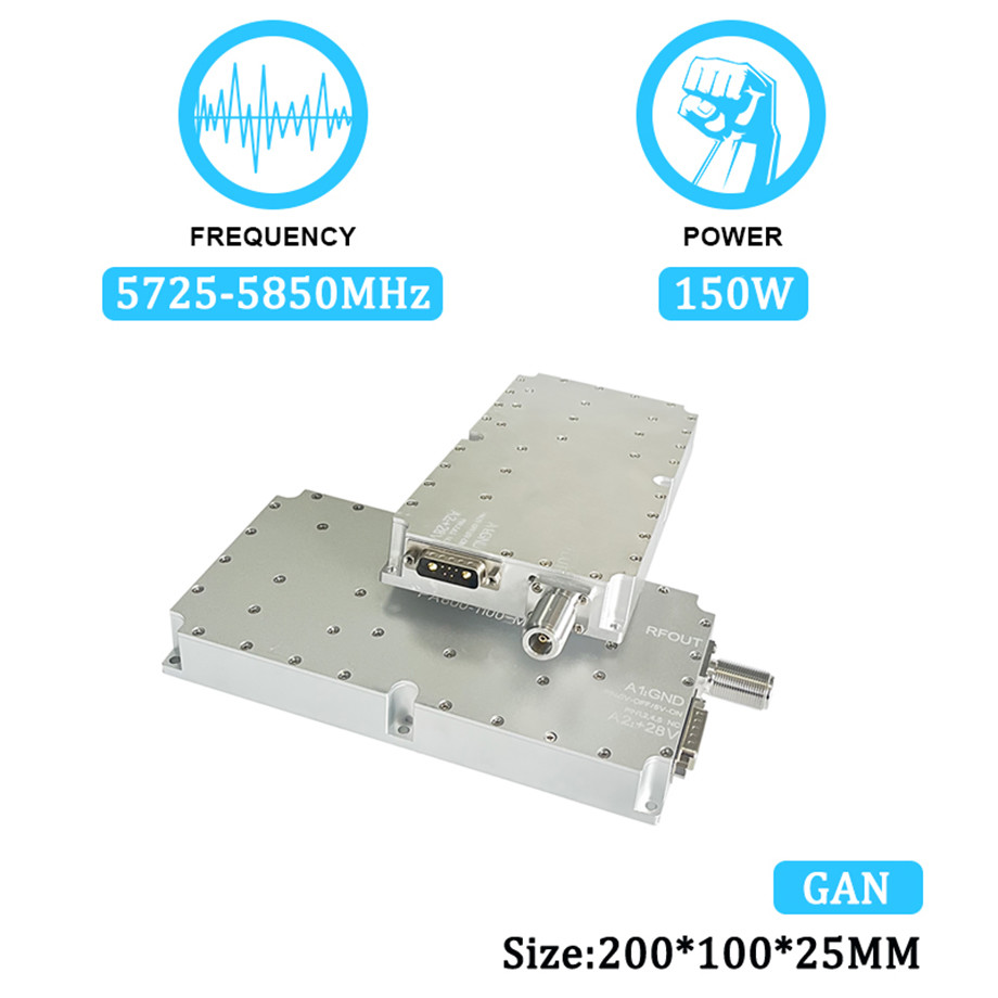 Anti Drone Module 150W 5.8g Jammer Interceptor Blocking Antidrone Jamming Module With GAN And Isolation Protector