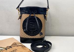 Quality Girls Cute 12cm Hollow Out Bag , Leather Shoulder Bucket Bag wholesale