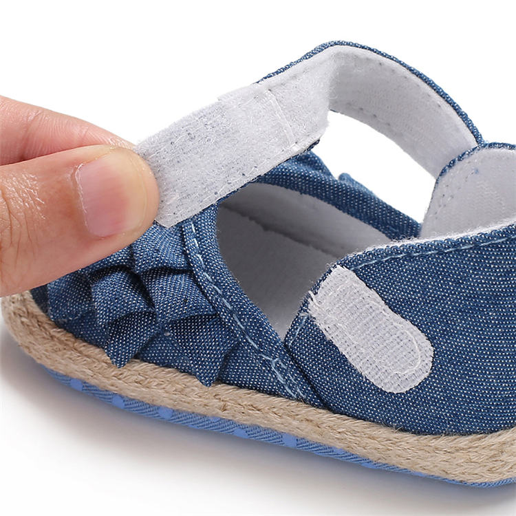 Free sample Cotton fashion 0-18 months crib prewalker baby sandals