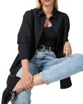 Womens Long Sleeve Shirts Solid Color Button Down Blouses Casual Fit
