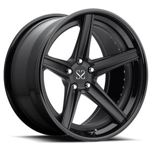 Quality 21 staggered 3 piece forged wheel deep concave lip rims jant wholesale