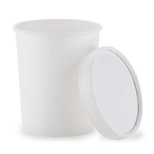 Quality Disposable PLA Coated Degradable 44oz Disposable Paper Soup Bowls wholesale