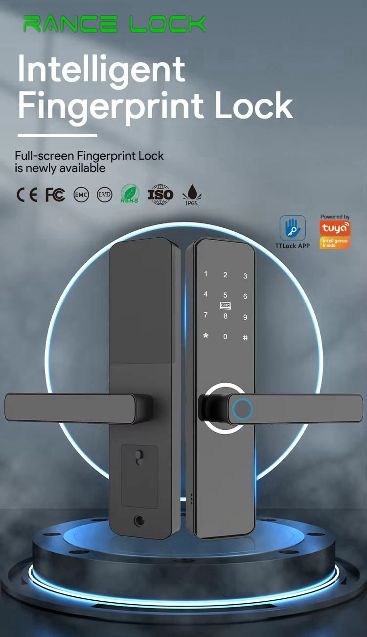 Ttlock Biometric Fingerprint Door Lock 38mm - 55mm Bluetooth Password Lock Digital