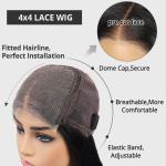 Hair Material Human Hair Human Hair Lace Wig 14"-30" With Adjustable Straps