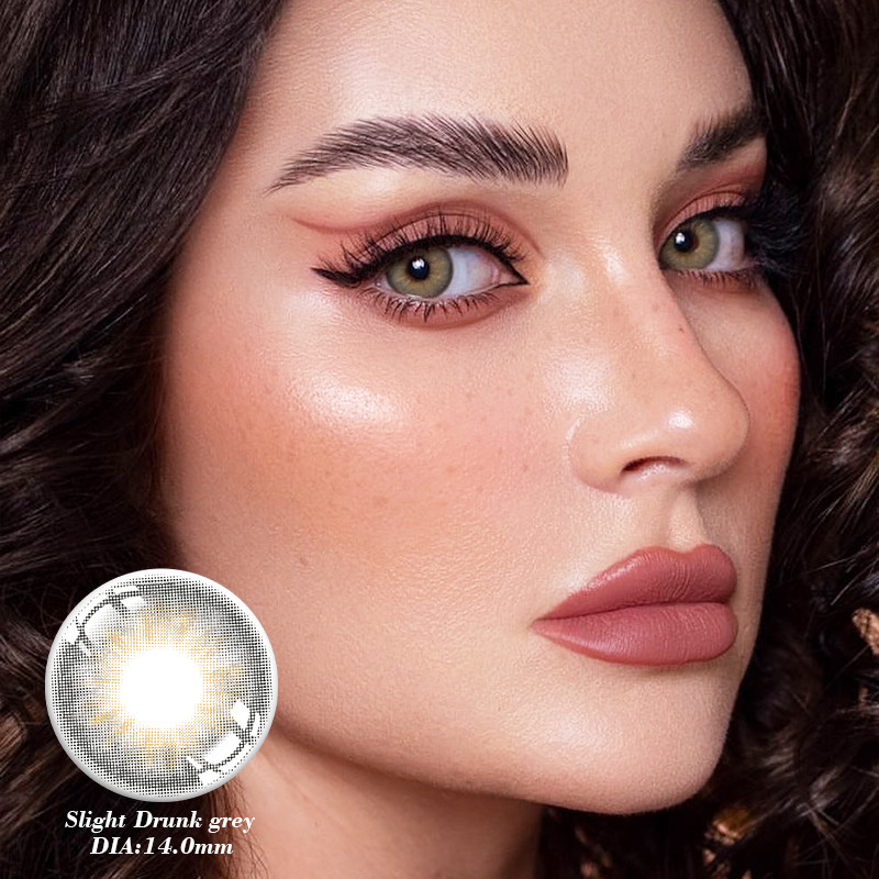 ISO13485 Eye Enhancing Natural Color Contact Lens Prescription One Year 14mm