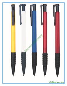 Quality advertising hotel ball point pen with rubber grip wholesale