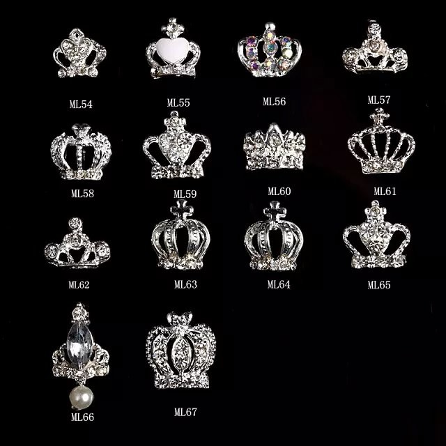 Hot NEW Wholesale nail art Jewelry 3D Nail Art Jewelry Nail rhinestones Sticker Supplier Number ML54-67