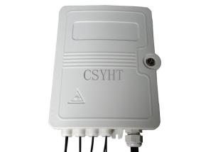 Quality Wall / Pole Mounting FTTH Fiber Optic Terminal Box 8 Ports Abs Plastic Outdoor wholesale