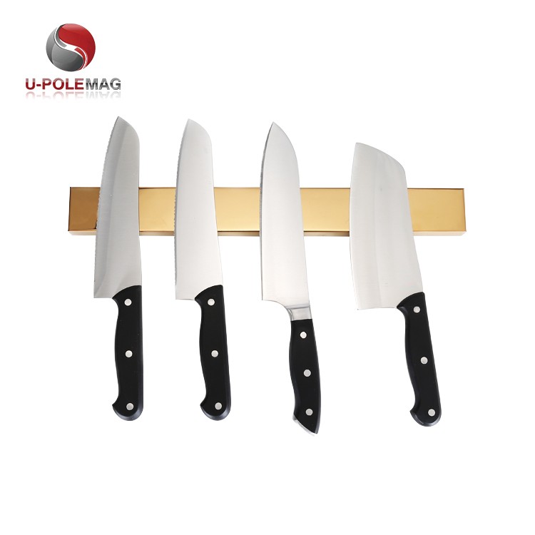 NdFeB Magnet Material 16-Inch Walnut Wooden Magnet Knife Holder Magnet Bar Kitchen