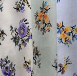 Weave Cotton Tencel Twill Fabric 60x60 Yarn Dyed Abrasion Resistant