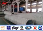 Flange Connection Galvanized Steel Tubular Poles For Transmission