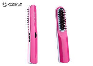 Quality PTC Heating Home Beauty Machine , Wireless Hair Straightener Brush Comb wholesale