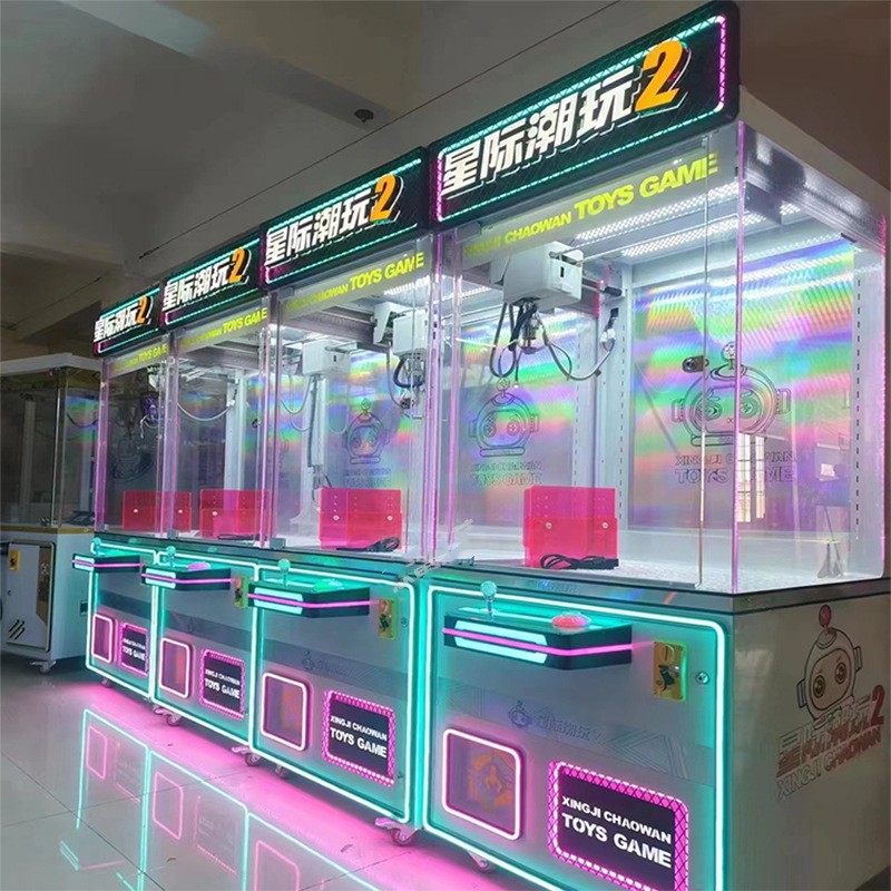 US PLUG Coin Operated Toy Crane Claw Vending Arcade Teddy Bear Crane Game Machine for Kids 8 Years