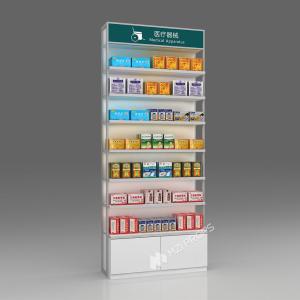 Quality JYaS-YB-04 Professional Medical Style Medical Equipment Back Cabinet with White Glossy Boards and Aluminum Price Tag Slot wholesale