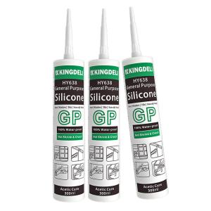 Quality Acetic GP RTV Glass Sealant Clear Waterproof Silicone Sealant wholesale
