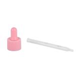 Transparent Plastic Cosmetic Dropper 18/410 Rubber Tipped Graduated Plastic