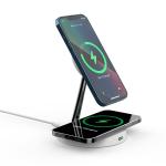 T269 15W Intelligent Wireless Charger Dual 15W Output With Night Light Zinc