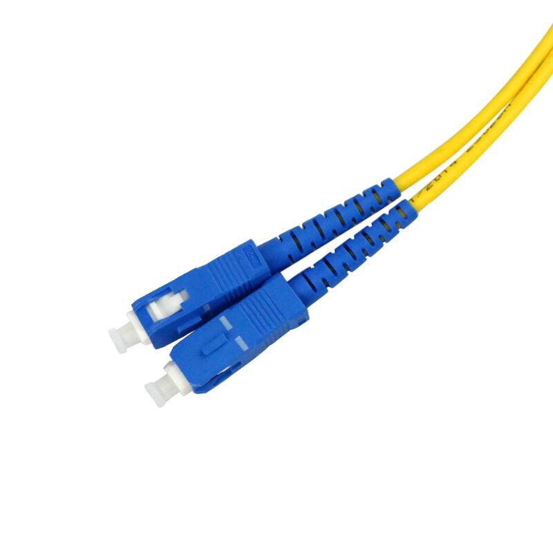 SC To SC simplex fiber optic patch cord Singlemode 9/125um yellow LSZH 3.0mm