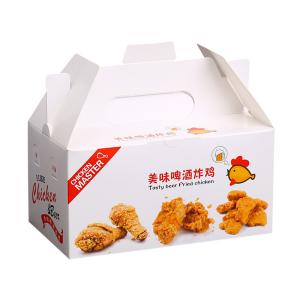 Quality Stamping Biodegradable Long Fried Chicken Box Disposable Paper Containers wholesale