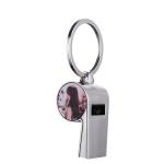 Creative DIY Gift Sublimation Whistle With Keychain For Sublimation Photos
