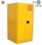Yellow Drum Flammable Storage Cabinet With Galvanized Steel Shelving