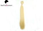 Straight 100g 613 Golden Blonde Clip In Human Hair Extension With Pure Color