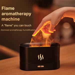 Quality Drop Shipping Factory Direct Sale Fire Flame Humidifier Aroma Diffuser 2022 Air Essential Oil Ultrasonic Humidifier wholesale