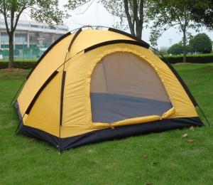 Quality Single Layer 2-3 Person Camping Tent 4 Season Backpacking Tent Waterproof Lightweight Outdoor Shelter(HT6058) wholesale