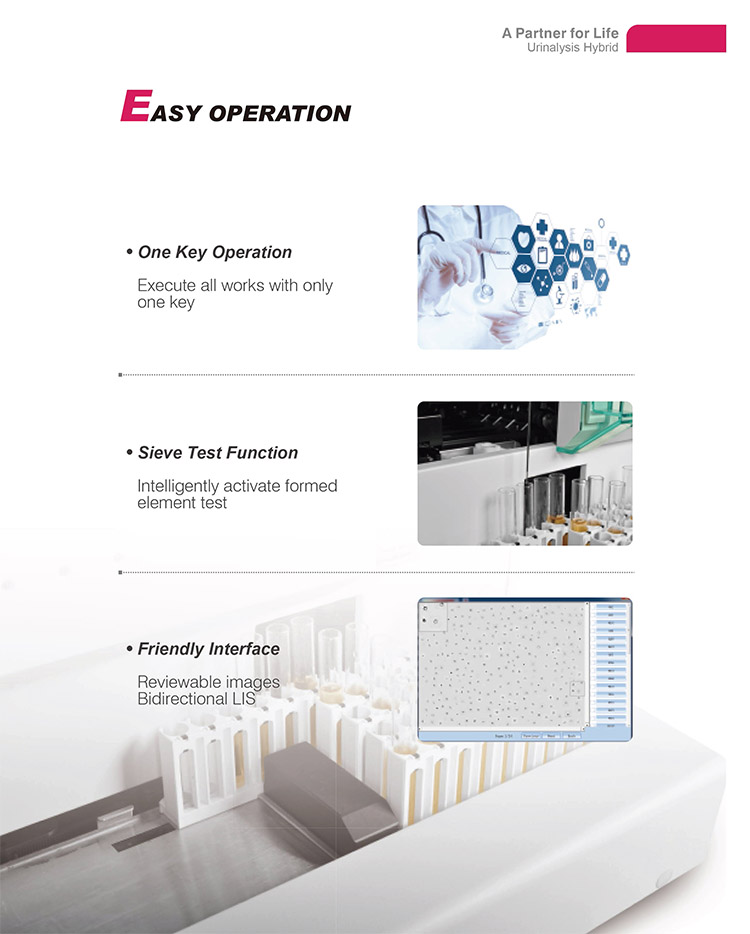 Clinical Analytical Instruments Medical Fully Automatic Urinalysis Hybrid Urine Analyzer Machine