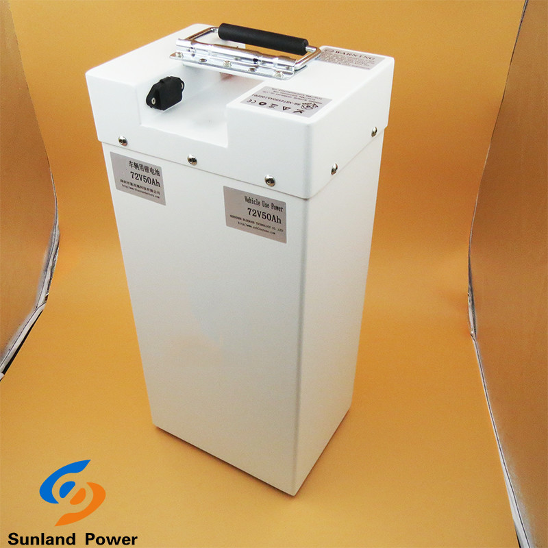 Custom Make Smart BMS 72V 50Ah Electric Bike Battery Pack Easy To Carry