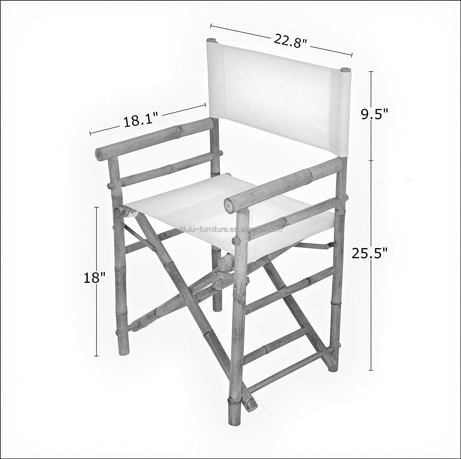 Outdoor Furniture Garden Party Hotel Chair W57.9*D46*H89 CM Wood Bamboo Folding Chair for Adult Size Wood Leisure