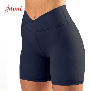 Quality Wrapped 3&quot; High Waisted Workout Shorts Butt Lift Women Plus Size Shorts wholesale