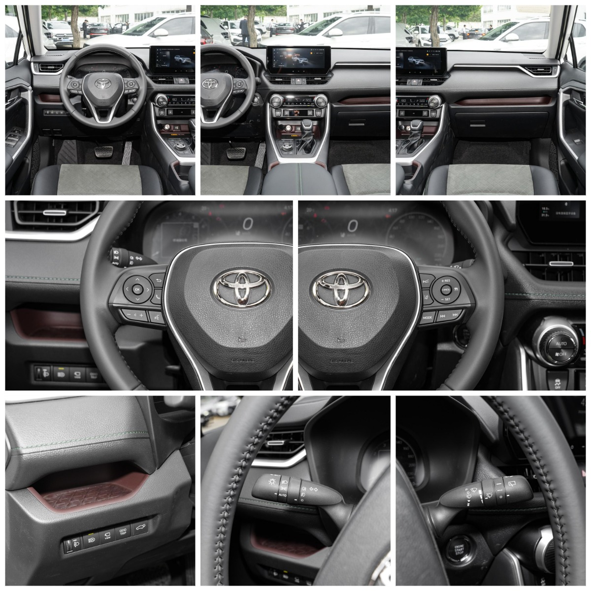 Leather Seats To-yota RAV-4 AWD Gasoline and Hybrid Versions 0km Used Car with Electric Steering System