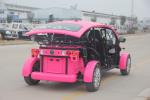 Pink 4 Seater Golf Cart Sports Vehicles Rear Wheel Drive , CVT Transmission