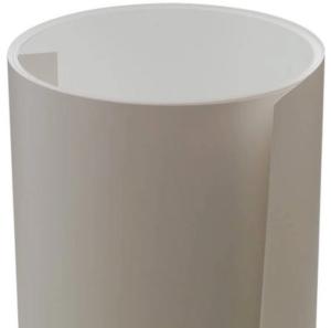 Quality Alloy 3105 White Color 22 Gauge 0.60mm Thick 350mm Wide PE Pre Painted Aluminum Coil For Gutter Making wholesale