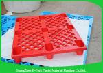Stackable Black Plastic Skids Pallets , Lightweight Plastic Pallets 100%